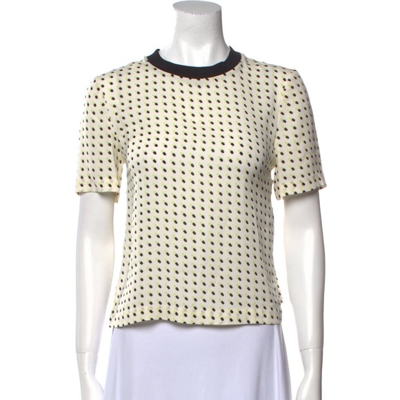A.L.C. Silk Polkadot Printed Top - Picture 1 of 7